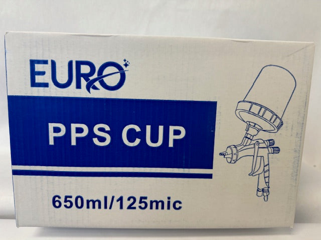 Box Of 50: 22 Oz Disposable Paint Cup Liners & Lids - 125 Micron, Fits 3M PPS System