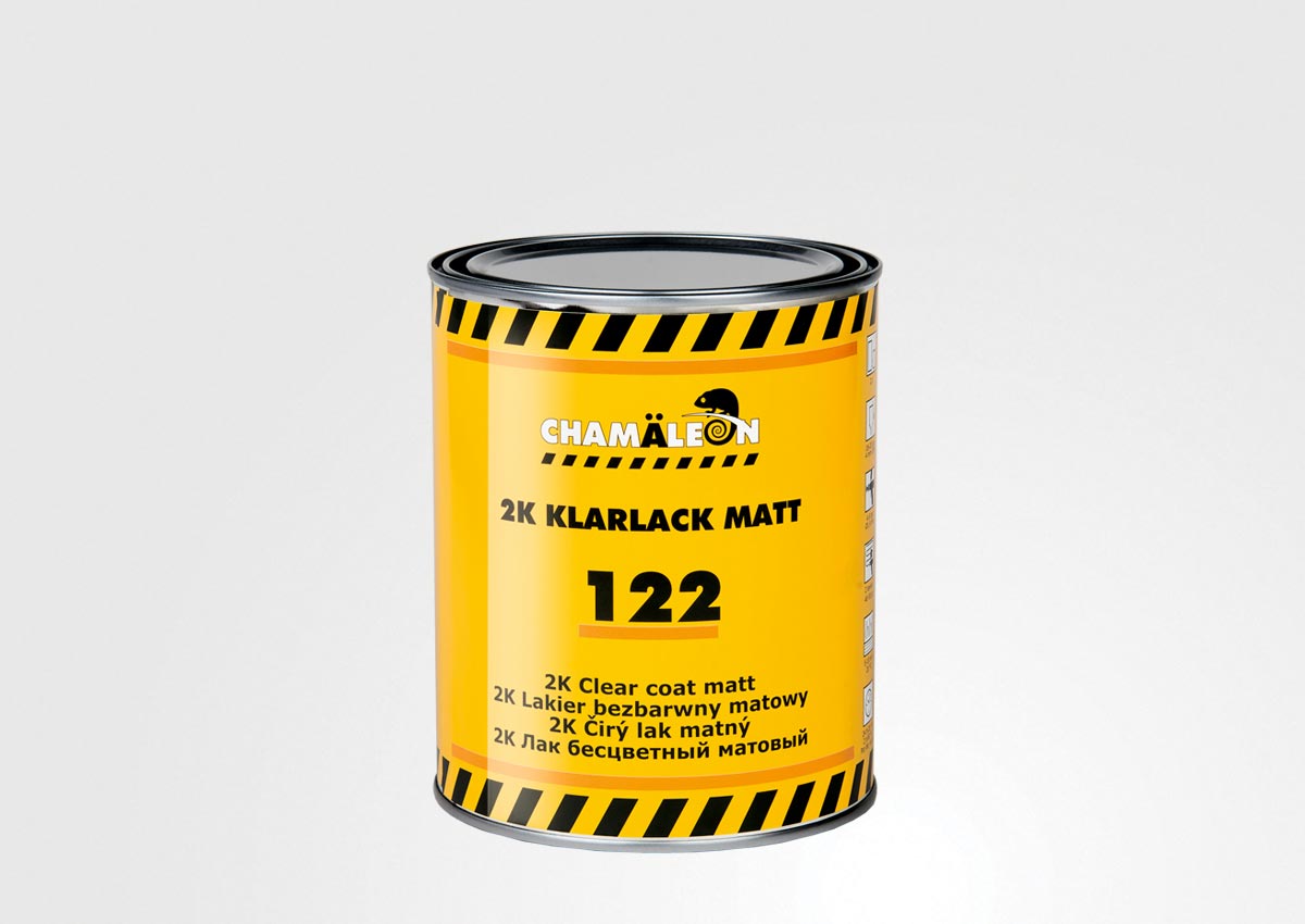 122 2K CLEAR COAT MATT 1Liter + 250 UNI Hardener 0.5 Liter FREE