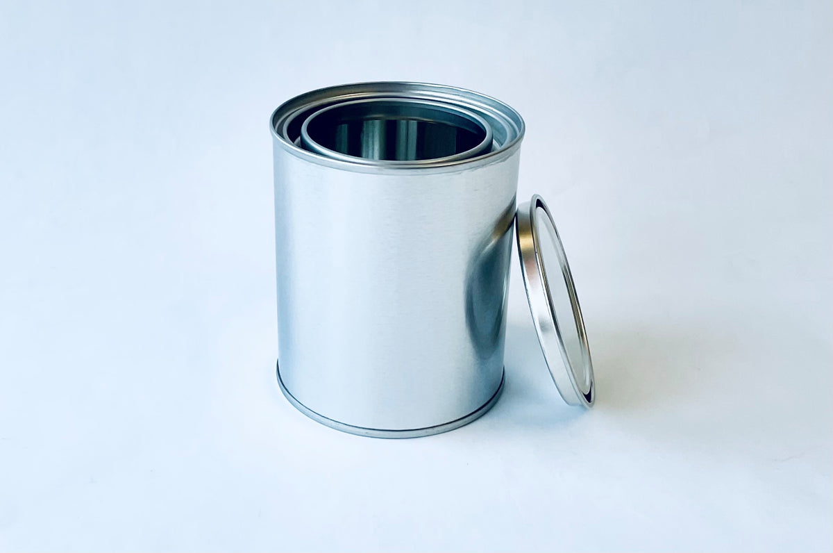 Set of 6x 1 Quart Empty Metal paint cans with lids Automotive Paint Co –  Refinish Depot