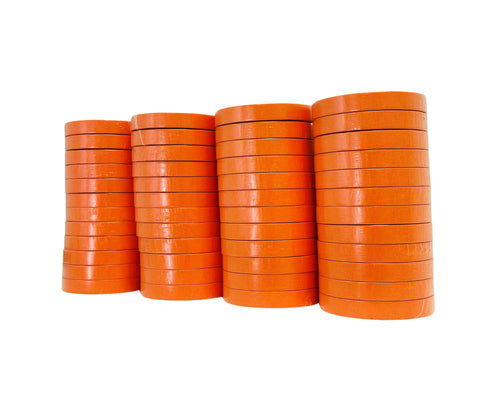 Full Case of 4 Sleeves Orange Masking Tape 3/4