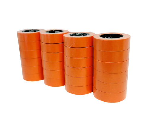 Full Case of 4 Sleeves Orange Masking Tape 1-1/2