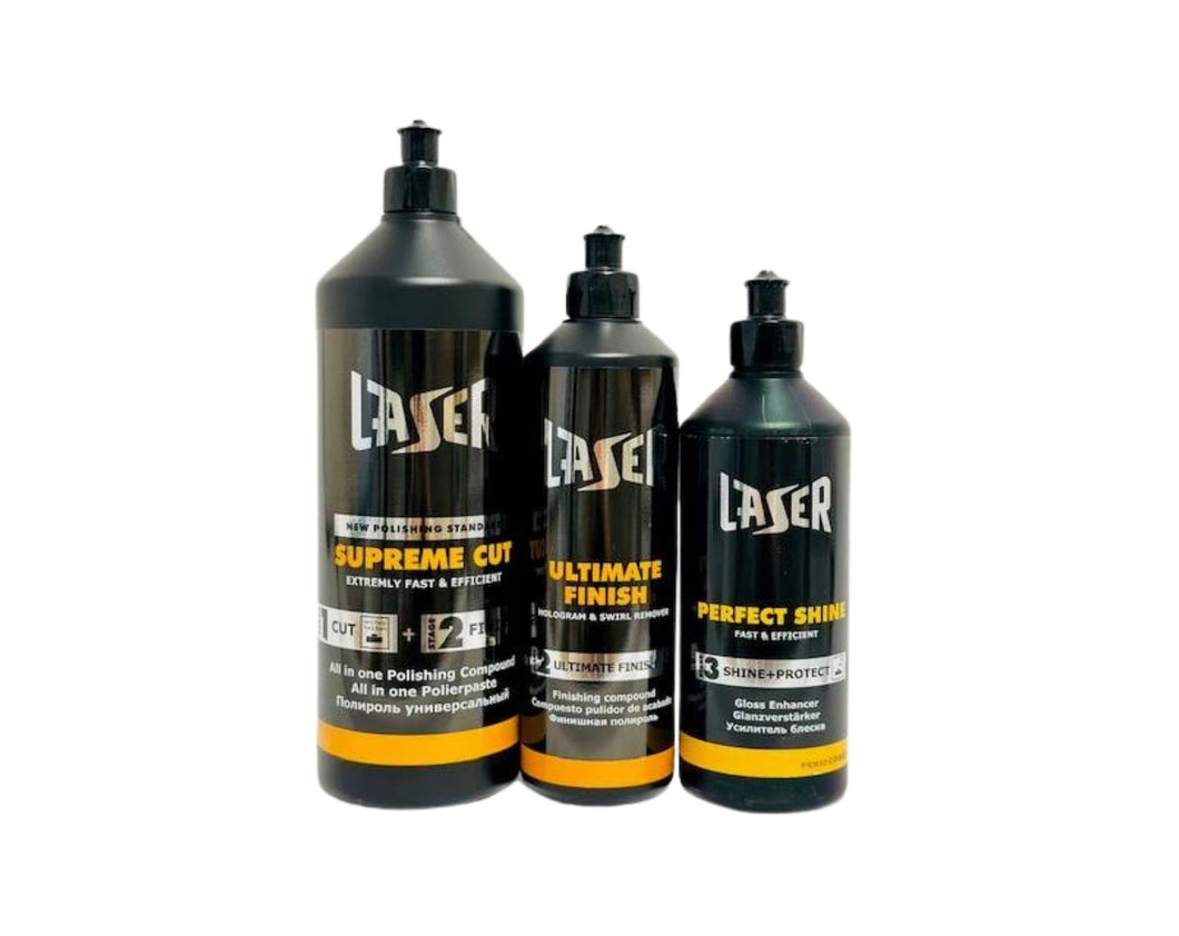 Lazer New set Polishing Compound Supreme cut, Ultimate finish & Perfect Shine Made in Germany