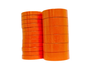 18 Rolls Orange Masking Tape 3/4" & 1-1/2”- Automotive Bodyshop