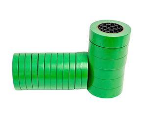 18 Rolls Green Masking Tape 3/4" & 1-1/2”- Automotive Bodyshop