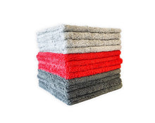 Load image into Gallery viewer, 12 Towels Dual Pile Edgeless 16&quot;x16&quot; Microfiber Towels (350gsm)  FREE SHIPPING!