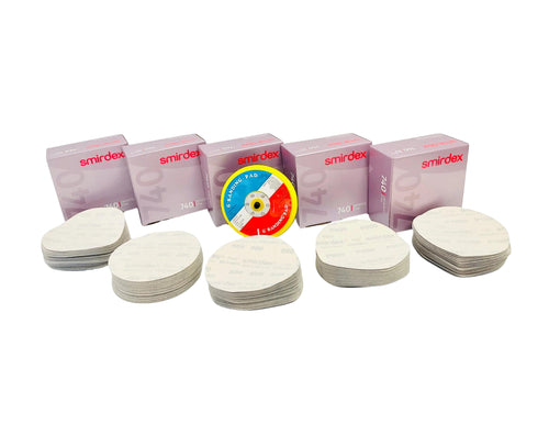 5-Grit Options Ceramic Sanding Discs (NO HOLES) 6