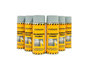 6x 400ml ALUMINIUM PRIMER Aerosol Spray GREY German-Made FREE SHIPPING!