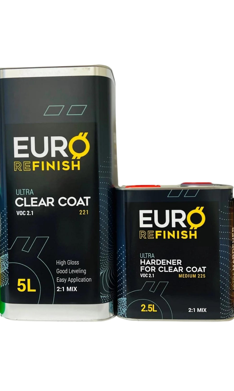 European Urethane 2K Clear Coat 221 Mix ratio High Solids Excellent Gloss VOC