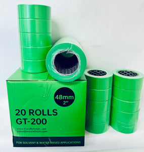 Full Case of 4 Sleeves Green Masking Tape 2" (20 rolls) Automotive Bodyshop