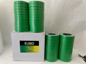 Full Case of 4 Sleeves Green Masking Tape 3/4" (48 rolls) Automotive Bodyshop