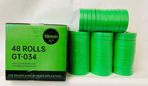 Full Case of 4 Sleeves Green Masking Tape 3/4" (48 rolls) Automotive Bodyshop