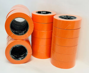 Full Case of 4 Sleeves Orange Masking Tape 1-1/2" (24 rolls) Automotive Bodyshop