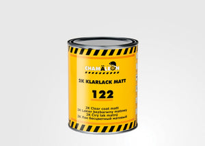 122 2K CLEAR COAT MATT 1Liter + 250 UNI Hardener 0.5 Liter  FREE SHIPPING!