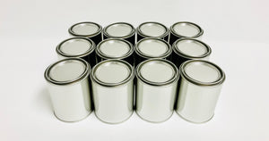 Dozen 12x 1 Pint Empty Metal paint cans with lids Automotive Paint Container FREE SHIPPING!