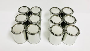 Dozen 12x 1 Pint Empty Metal paint cans with lids Automotive Paint Container FREE SHIPPING!