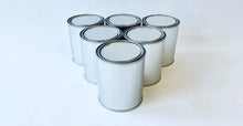 Load image into Gallery viewer, Set of 6x 1 Quart Empty Metal paint cans with lids Automotive Paint Container FREE SHIPPING!