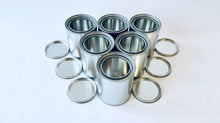 Load image into Gallery viewer, Set of 6x 1 Quart Empty Metal paint cans with lids Automotive Paint Container FREE SHIPPING!