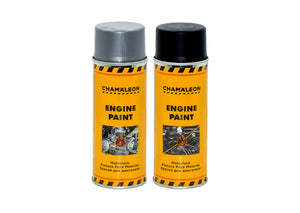 6x 400ml ENGINE PAINT Aerosol Spray SILVER or MATT-BLACK German-Made FREE SHIPPING!