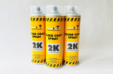 Load image into Gallery viewer, 3x 2K AEROSOL CLEAR COAT PREMIUM 500ml ea. spray can includes SLOW hardener! FREE SHIPPING!