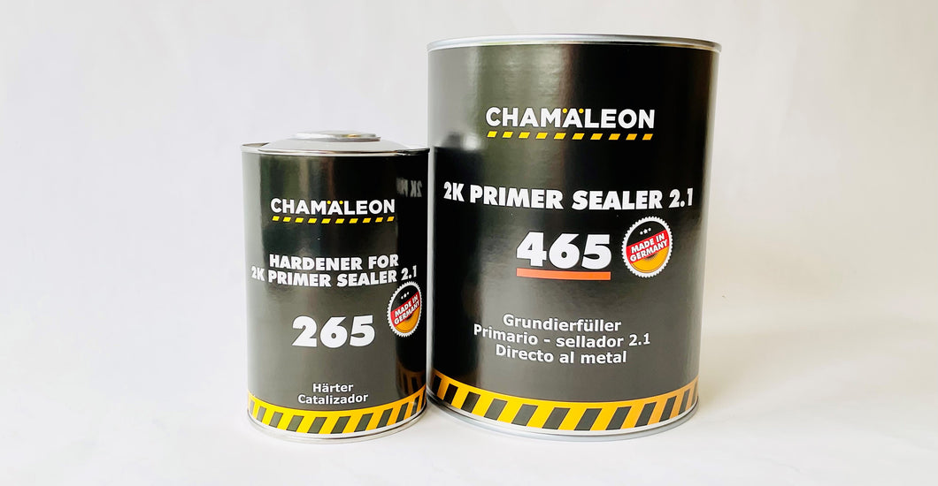 465 2K HS Primer Sealer 1 Gallon Kit BLACK, GREY, WHITE 2.1 VOC 4:1 Mix ratio & 265 Hardener