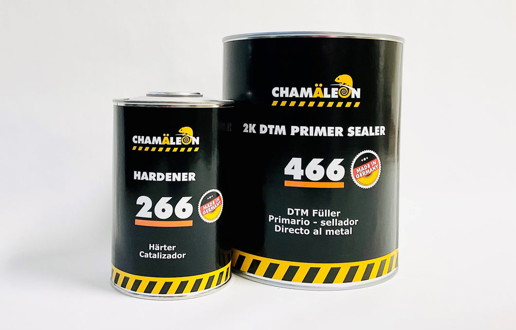 466 2K DTM HS Primer Sealer 1 Gallon Kit 4.5 VOC 4:1 Mix & 266 Hardener 1L