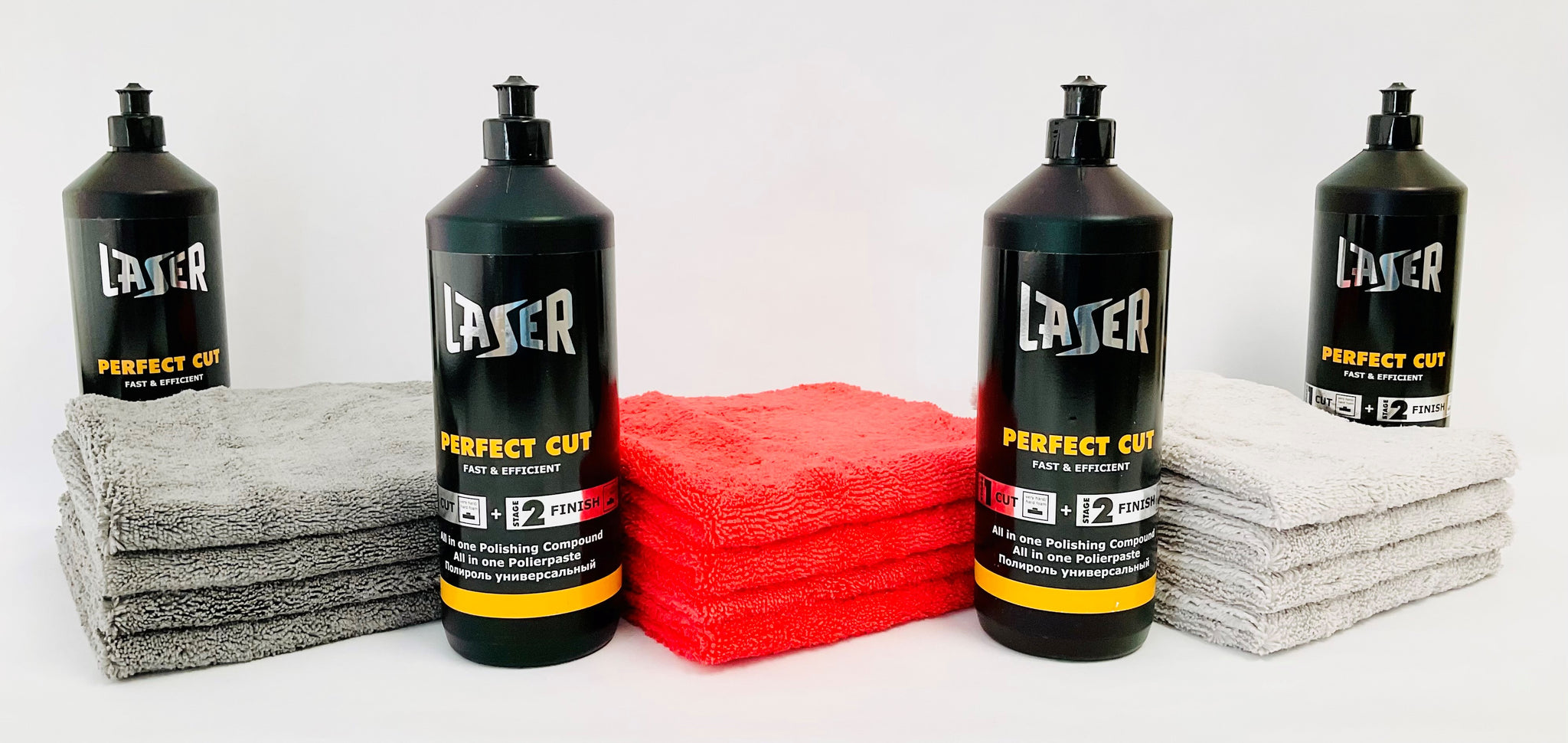 4x 1Kg Bottles LAZER Perfect Cut All-in-One Polishing Compound +12
