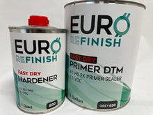 Load image into Gallery viewer, Turbo Fast Dry DTM 4:1 HS 2K Primer Sealer GREY 1 Gallon +Hardener 1Quart FREE SHIPPING!