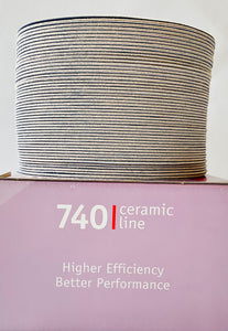 100 Discs Ceramic Sandpaper P80 Grit (no holes) hook & loop New 6" inch (150mm)