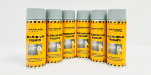 6x 400ml ALUMINIUM PRIMER Aerosol Spray GREY German-Made FREE SHIPPING!