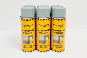 6x 400ml ALUMINIUM PRIMER Aerosol Spray GREY German-Made FREE SHIPPING!