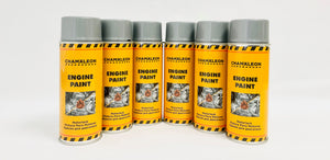 6x 400ml ENGINE PAINT Aerosol Spray SILVER or MATT-BLACK German-Made FREE SHIPPING!