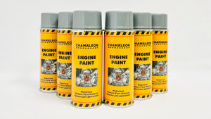 6x 400ml ENGINE PAINT Aerosol Spray SILVER or MATT-BLACK German-Made FREE SHIPPING!