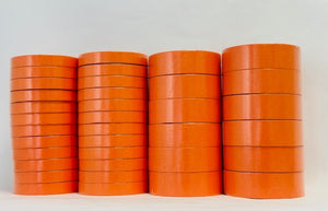 4 Sleeves Mix Box Orange Masking Tape: 3/4" (24 rolls) & 1-1/2" (12 rolls) Automotive Bodyshop