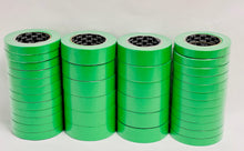 Load image into Gallery viewer, 4 Sleeves Mix Box Green Masking Tape: 3/4&quot; (24 rolls) &amp; 1-1/2&quot; (12 rolls) Automotive Bodyshop