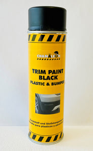 TRIM BLACK PAINT Plastic & Bumper 17oz x 6 Aerosols Spray Autobody Exterior FREE SHIPPING!